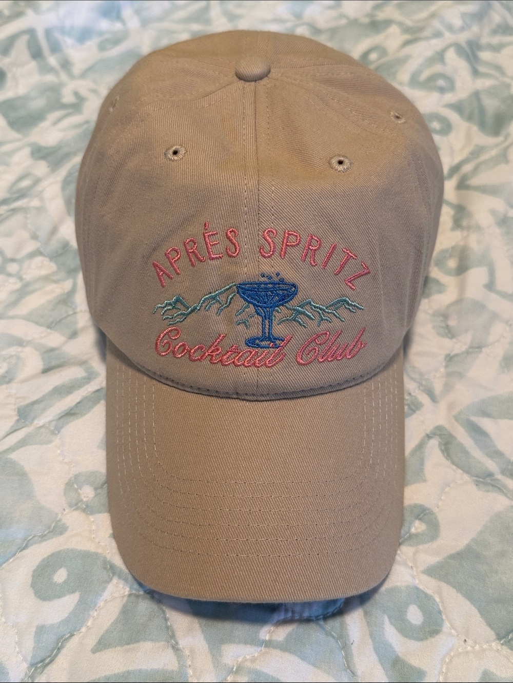 Anthropologie Apres Spritz Cocktail Club Baseball Hat NWT